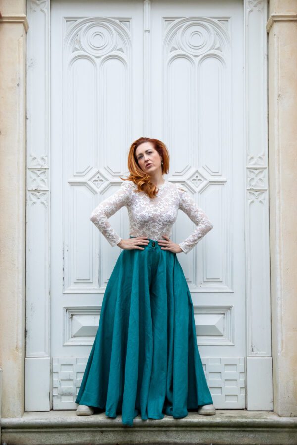 Sukňové maxi nohavice Elizabeth 75 pas