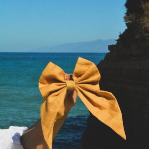 Midi mašla do vlasov modrá