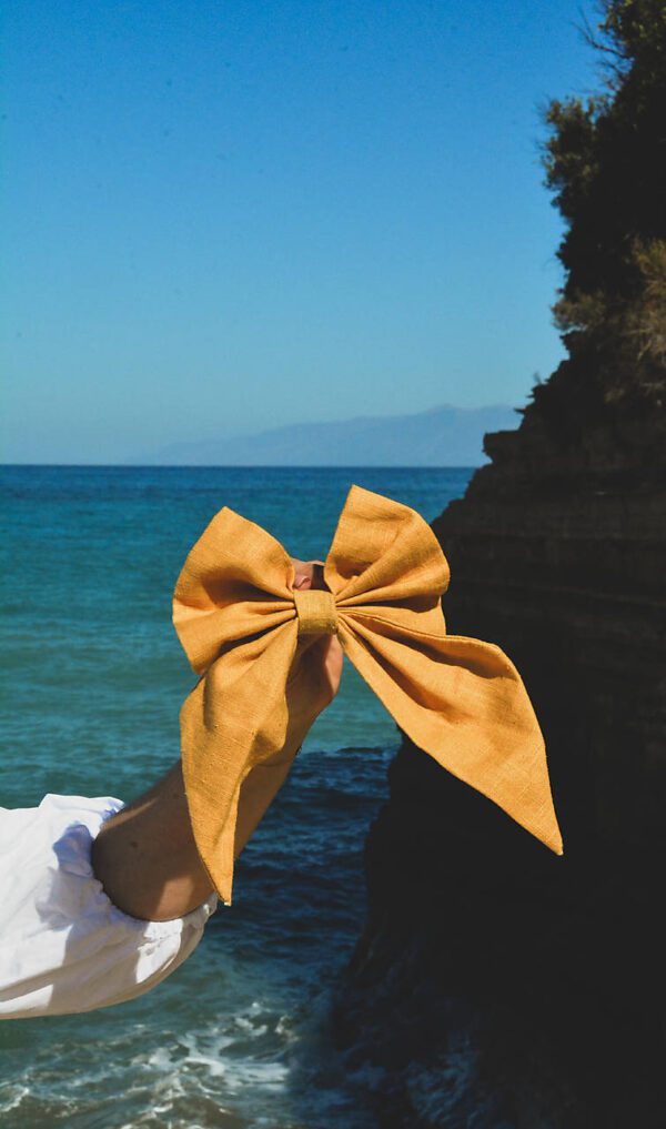 Midi mašla do vlasov modrá