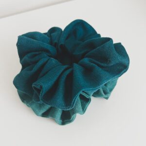 Ľanová scrunchies gumička