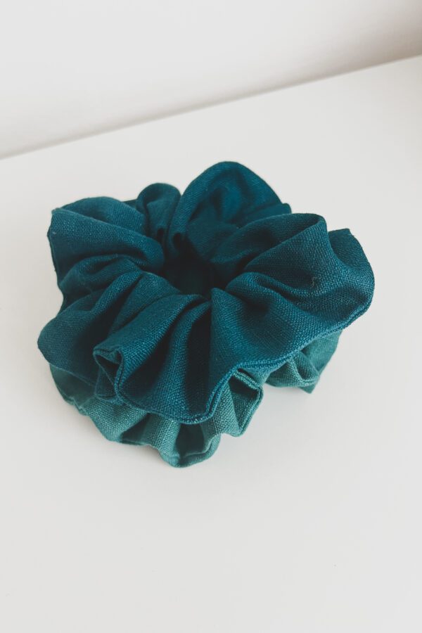 Ľanová scrunchies gumička